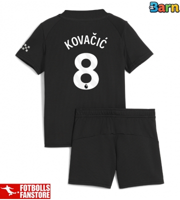 Manchester City Mateo Kovacic #8 Bortatröja Barn 2025-26 Kortärmad (+ Korta byxor)